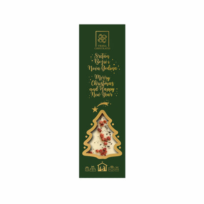 Christmas | Christmas Tree White Chocolate with Strawberry and Mint