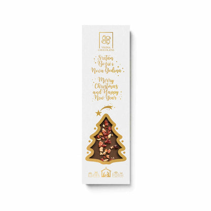 Christmas | Christmas Tree Milk Chocolate with Strawberry and Pepper