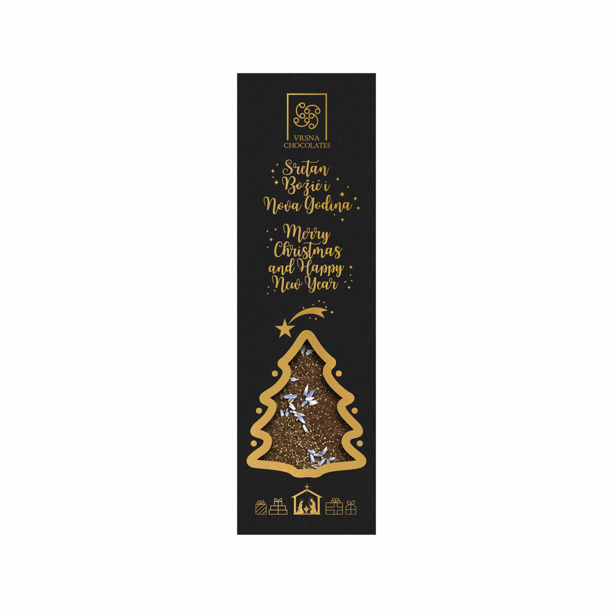 Christmas | Christmas Tree Dark Chocolate with Carob and Lavander